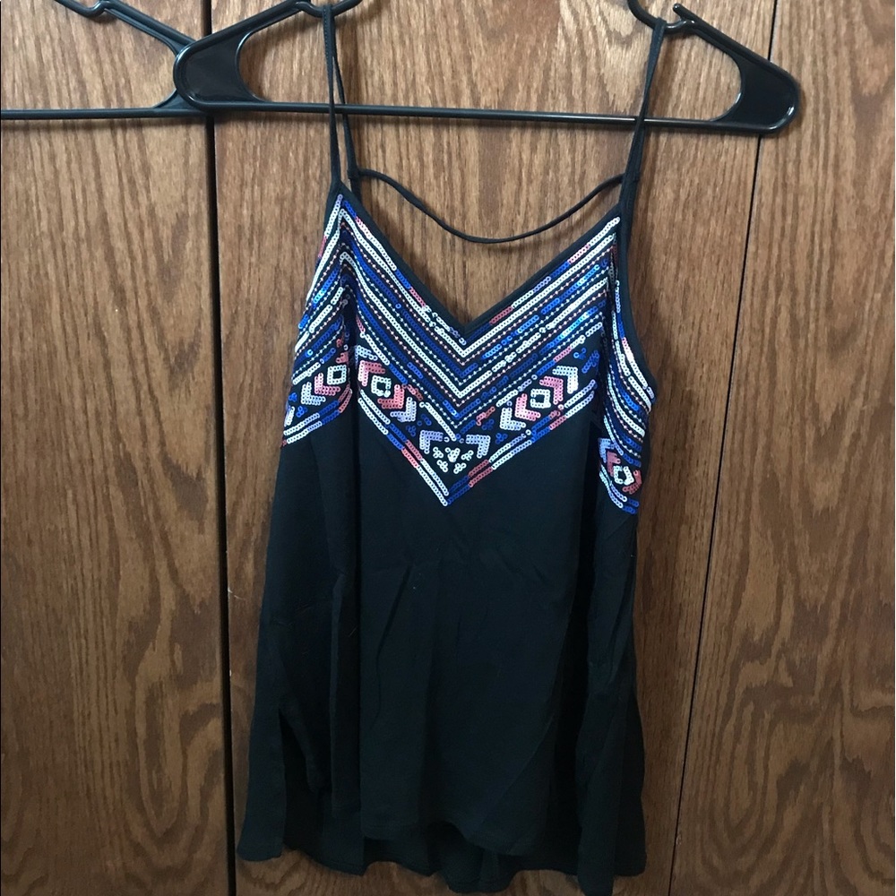 Black tank top